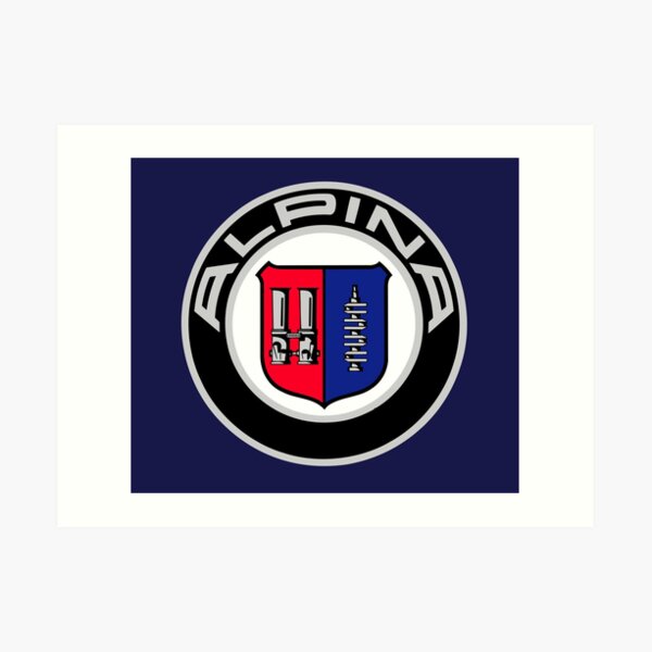 Alpina - Classic Car Logos Art Print