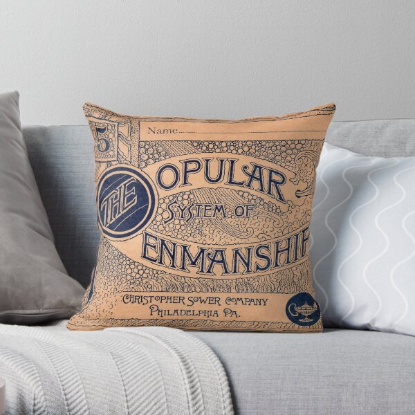The Popular System of Penmanship Throw Pillow