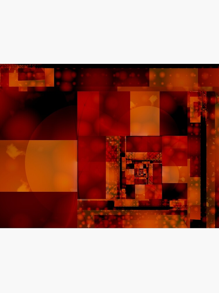 City Abstract - Fire Red by garretbohl