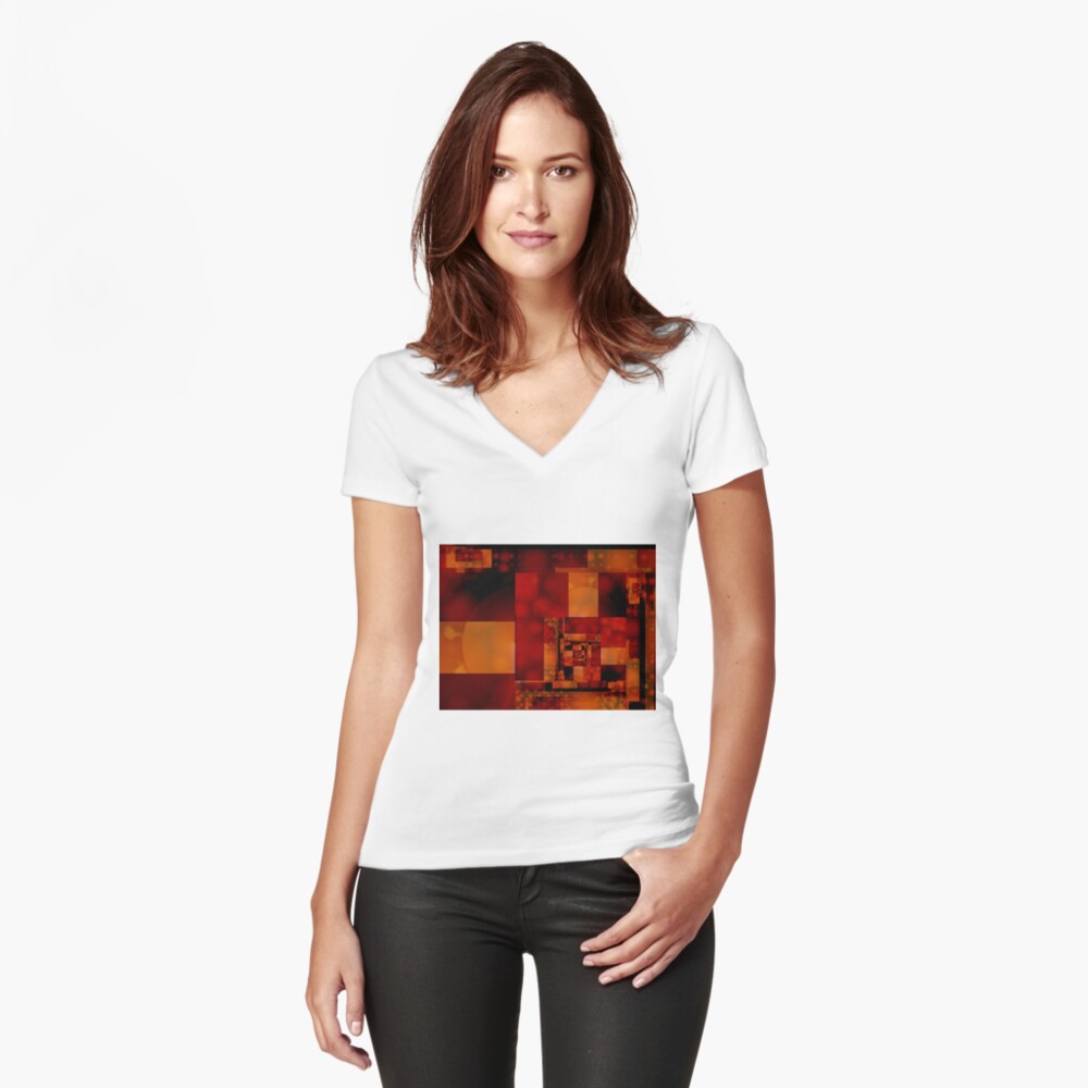 Item preview, Fitted V-Neck T-Shirt designed and sold by garretbohl.