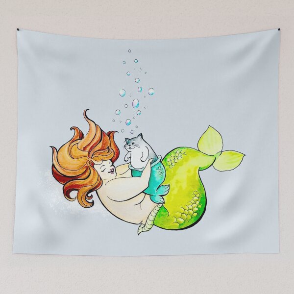 Item preview, Mermaid & Merkitty designed and sold by Plumpettes.