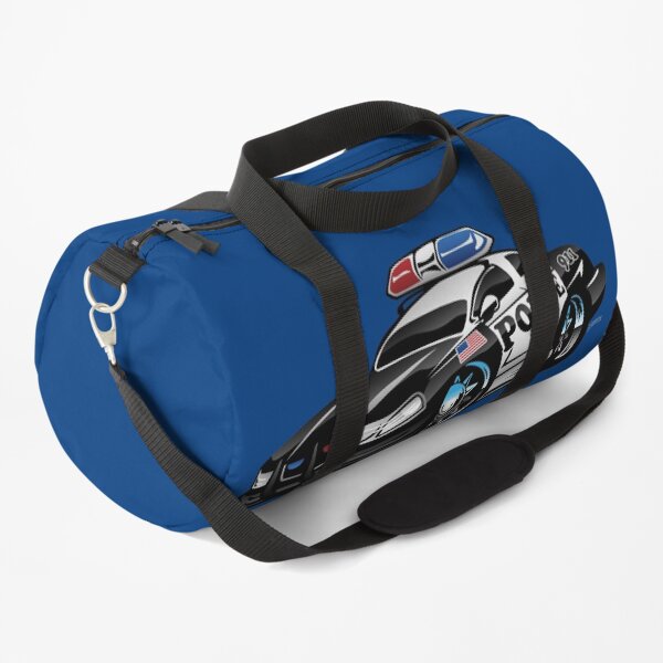 Police Muscle Car Cartoon Duffle Bag