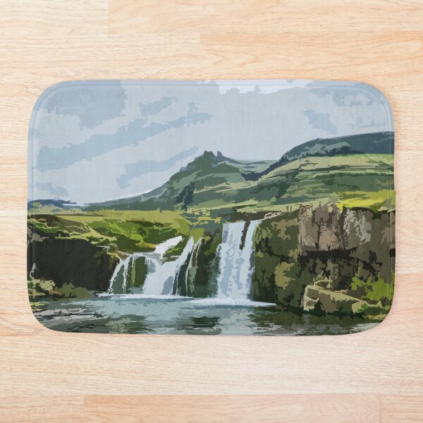 Item preview, Stylized Waterfalls designed and sold by Spacepaprika.