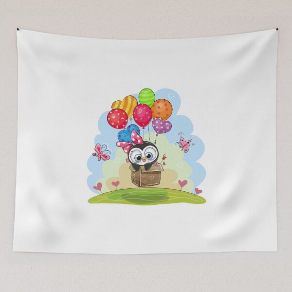 Item preview, Balloon Penguin designed and sold by MisterGooseShop.