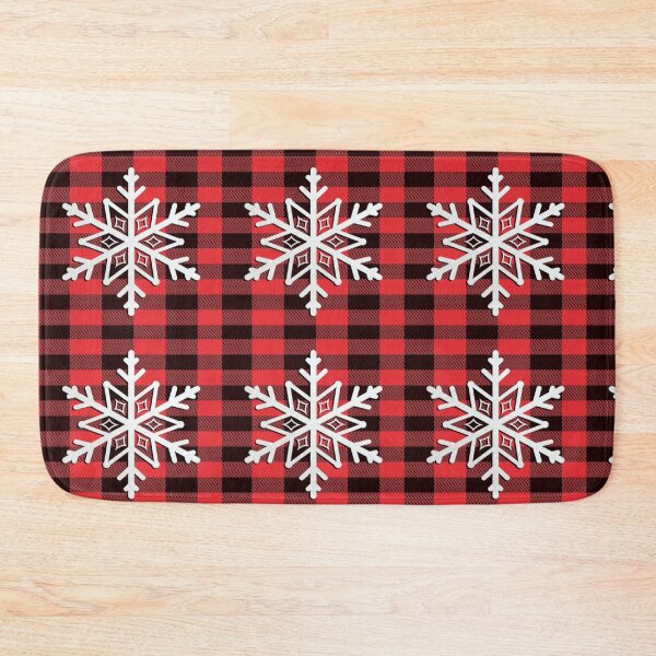 Item preview, Buffalo Red & Black Plaid, Donut Design Wintertime Design Snowflakes & Flannel Cozy Winter designed and sold by Cute & Sassy Custom Gifting Boutiques.