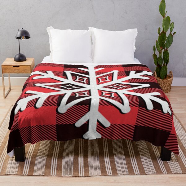 Item preview, Buffalo Red & Black Plaid, Donut Design Wintertime Design Snowflakes & Flannel Cozy Winter designed and sold by tamdevo1.