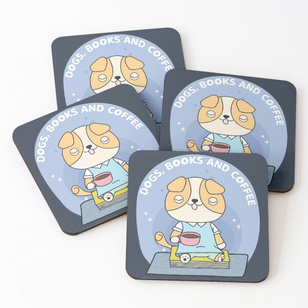 Item preview, Dogs, books and coffee designed and sold by secondskineu.