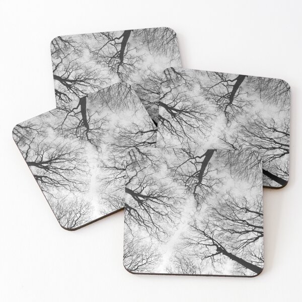 Item preview, Forest treetop in black and white designed and sold by Treemonk.