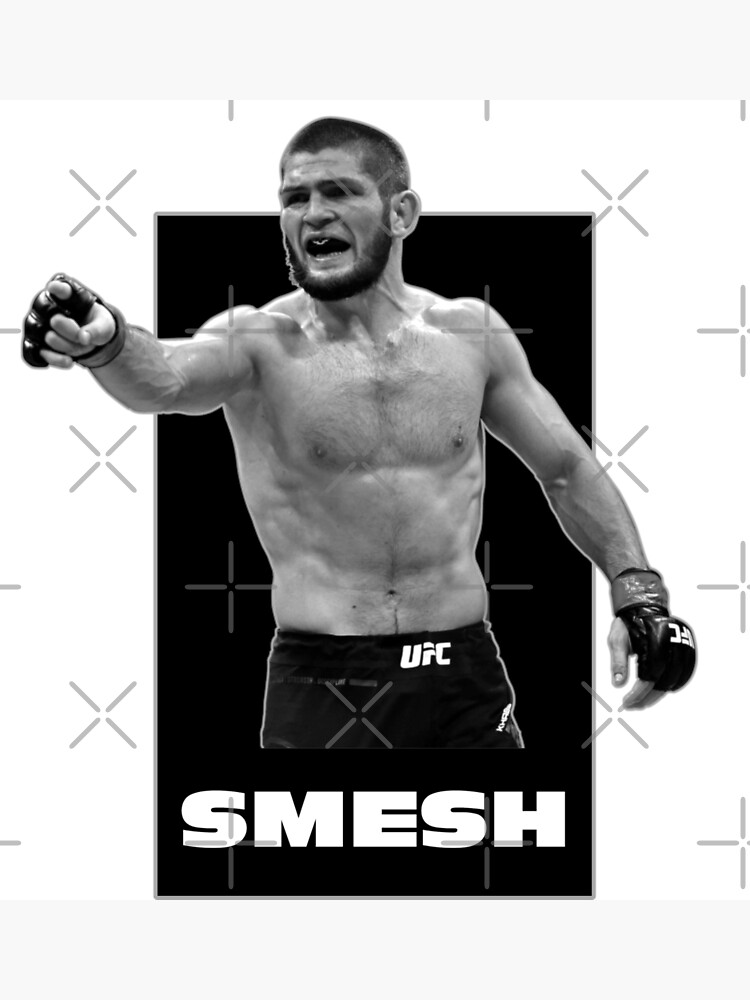 Khabib 'Smesh' Funny MMA T-Shirt - Navy Blue, 100% Cotton, Unisex Fit, Fan Art Parody Tee 5 thumbnail image