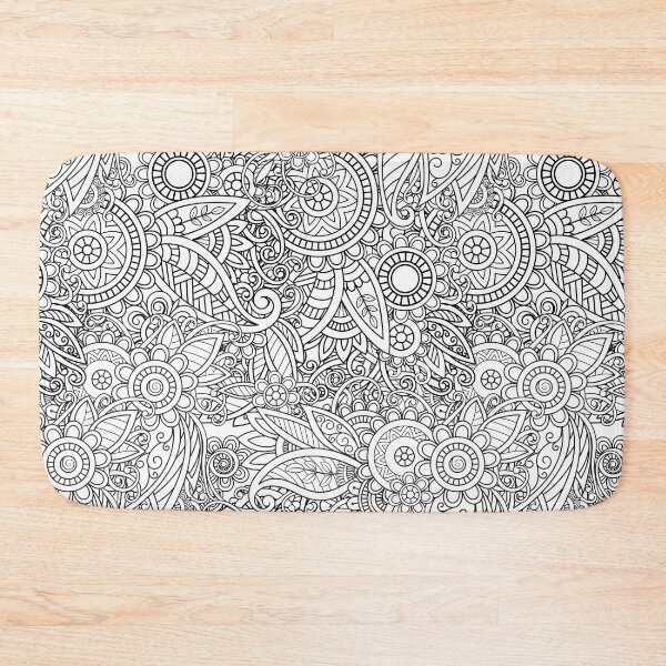 Item preview, Floral pattern black / white designed and sold by LuciaS.
