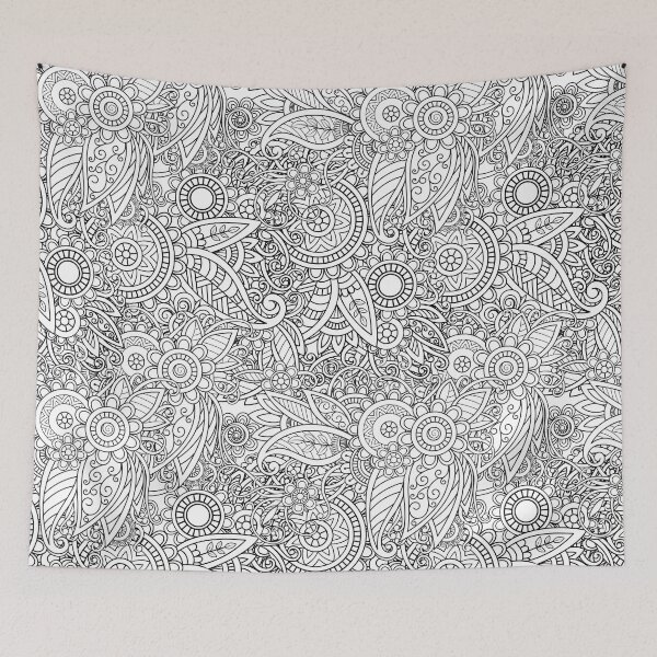 Item preview, Floral pattern black / white designed and sold by LuciaS.