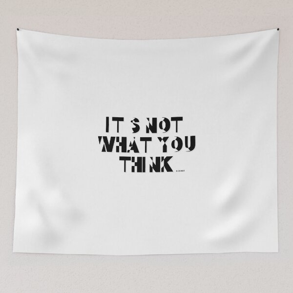 Item preview, its not what you think black shad text designed and sold by Dizkorce.
