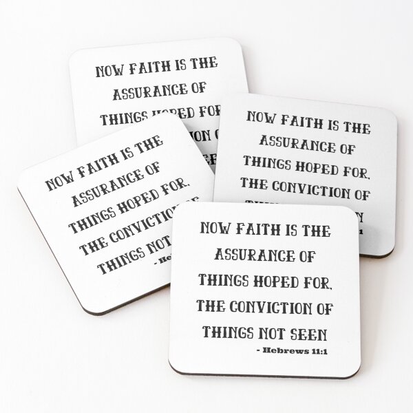 Item preview, Hebrews 11:1 - Bible Verse designed and sold by LoA-Lady.