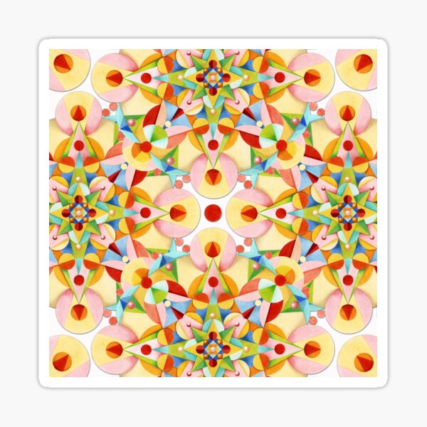 Pastel Mandala II Sticker