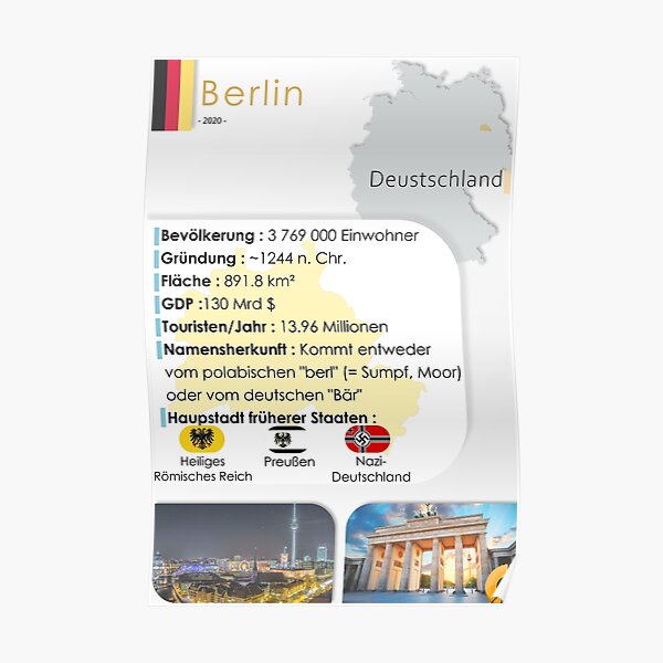 Berlin - Poster, Deutsch Poster