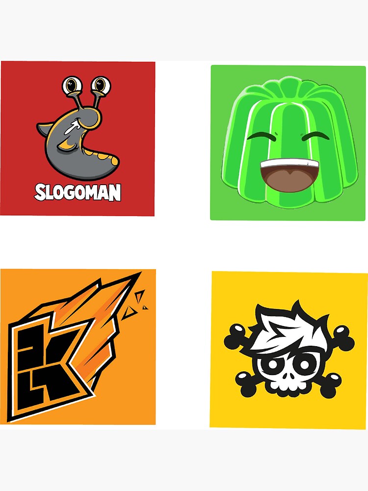 "Slogo, Jelly, Crainer and Kwebbelkop" Magnet by kiarasdesigns | Redbubble
