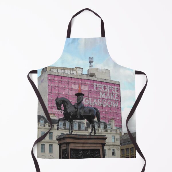 Item preview, 'Orange Cone Heid' Urban Glasgow Vectorized Photographic Image designed and sold by Instaglasgows.