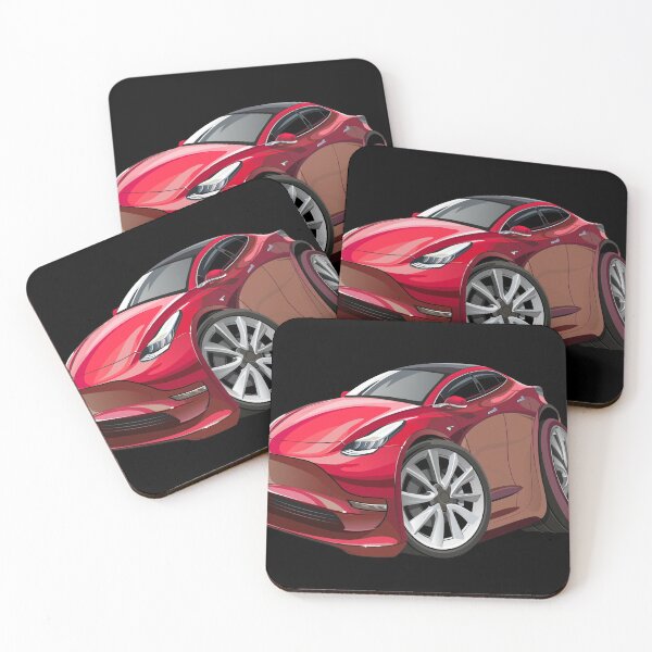 Item preview, Cartoon of Tesla Model 3 designed and sold by Nick Shirokov.