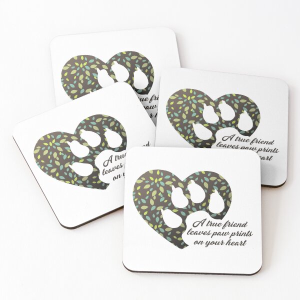 Item preview, A true friend leaves paw prints on your heart designed and sold by wildgica.