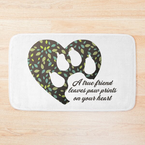 Item preview, A true friend leaves paw prints on your heart designed and sold by wildgica.