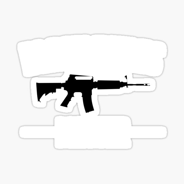 Black Rifles Matter Stickers Redbubble - ray gun decal roblox