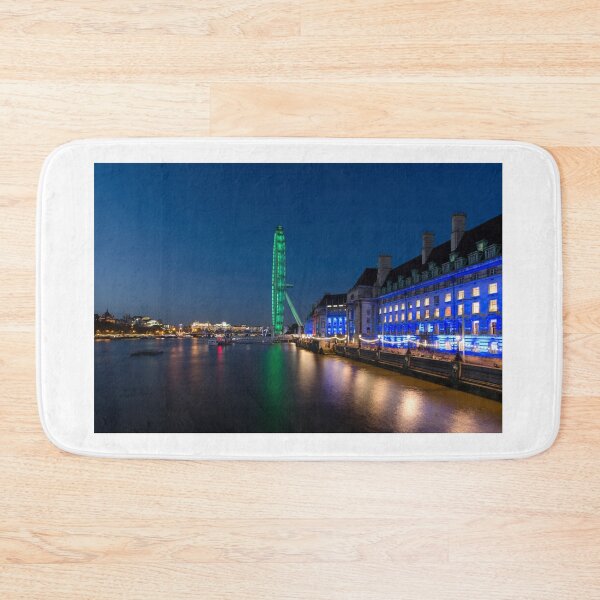 Item preview, The London Eye and the South Bank at Night designed and sold by Carolyn Eaton.