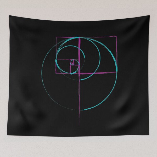 Item preview, Golden Ratio Circle Teal and Pink designed and sold by ghost888.