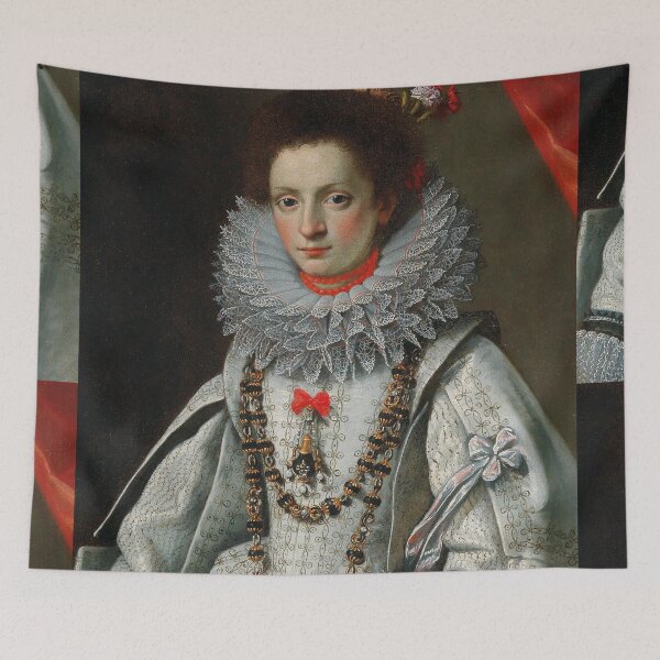 Item preview, Royal in a ruff collar vintage portrait - gervasio gatti designed and sold by Vintage Designs +.