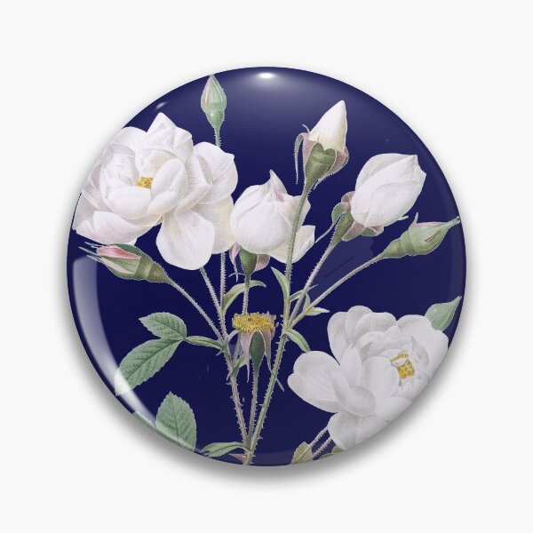 Item preview, Rosa campanulata alba also known as Pink Bellflowers to White Flowers from Les Roses (1817–1824) by Pierre-Joseph Redouté designed and sold by domdjs4239.