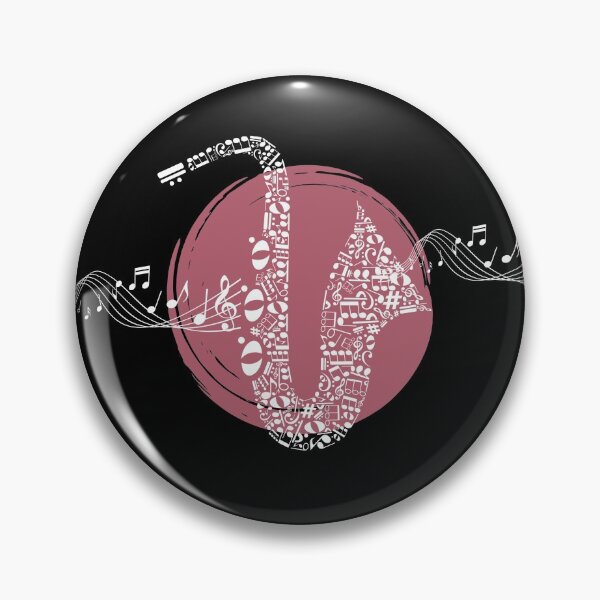 Item preview, Saxophone with music notes. Sax. Gifts for Music Lovers designed and sold by Gifts For Music Lovers.