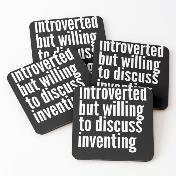 Item preview, Introverted but willing to discuss Inventing designed and sold by SlartybardPOD2.