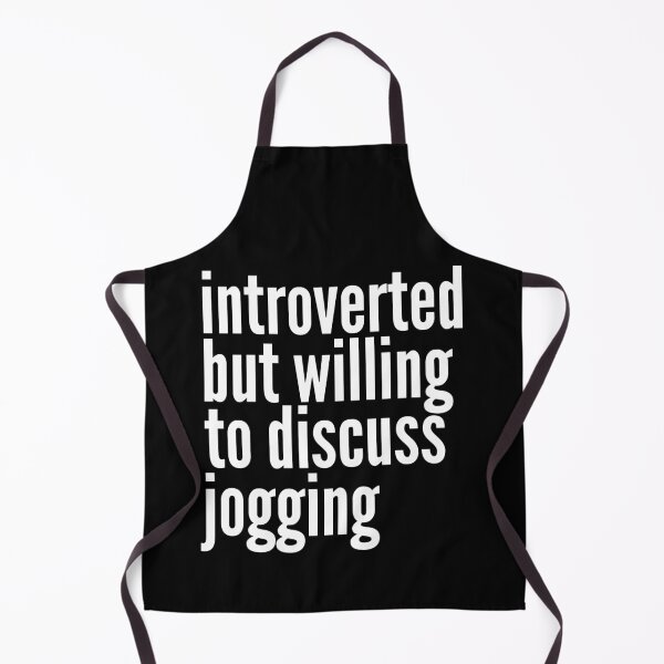 Item preview, Introverted but willing to discuss Jogging designed and sold by SlartybardPOD2.