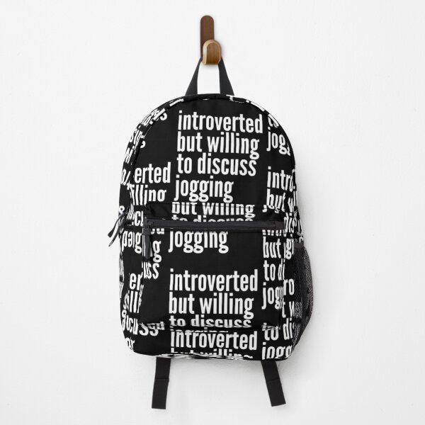 Item preview, Introverted but willing to discuss Jogging designed and sold by SlartybardPOD2.