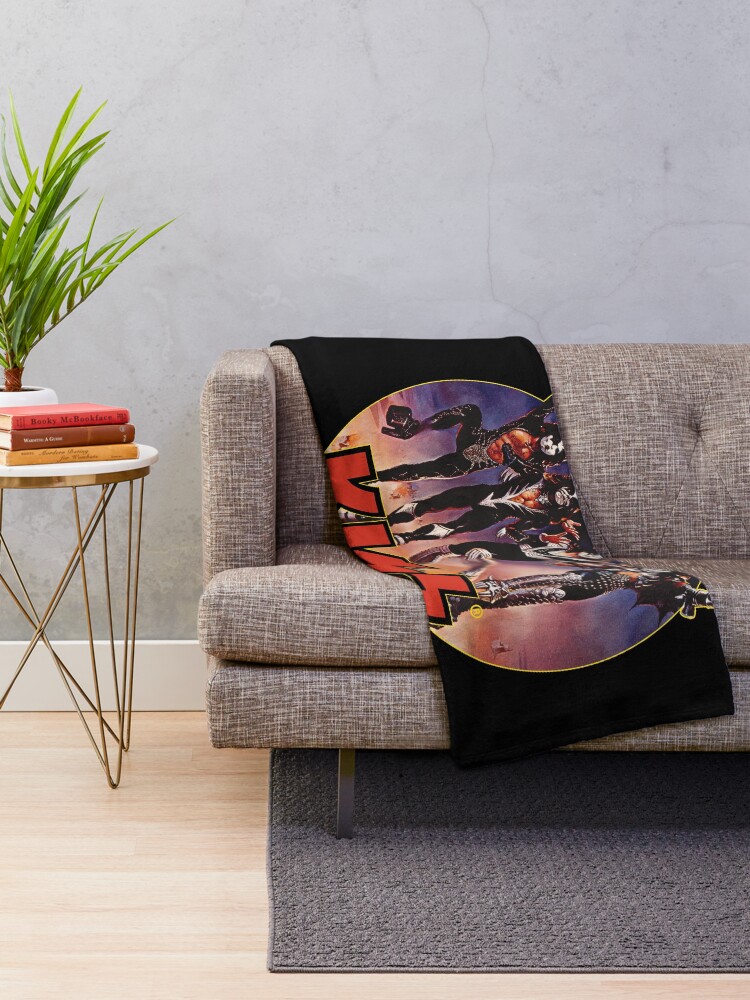 "KISS Band Members " Throw Blanket for Sale by designminimal Redbubble