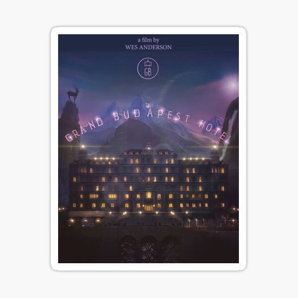 Grand Budapest Hotel Sticker