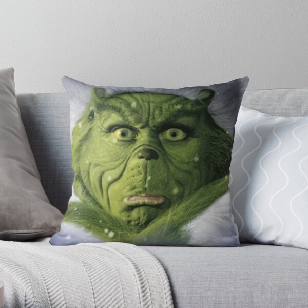 He stole Christmas Throw Pillow