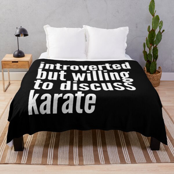 Item preview, Introverted but willing to discuss Karate designed and sold by SlartybardPOD2.