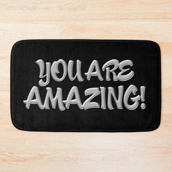 Item preview, You Are Amazing! (3D Silver Lettering) designed and sold by thedvguy.
