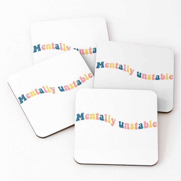 Item preview, Mentally unstable sticker designed and sold by vanessa1012.