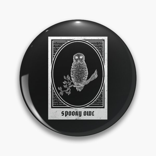 Artikelvorschau, Frohe Halloween-Feiertage | Gruseleule | Vintage Vogel entworfen und verkauft von Ainbowz-Artwork.