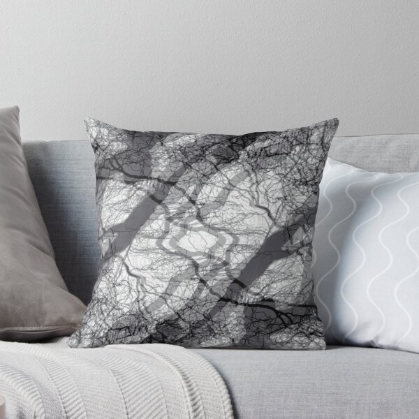 Item preview, Grey Soft Blue Reflective State Mindfulness Blue Branches Abstract Artist Jenny Meehan designed and sold by Jenny Meehan Art Prints and Patterns  .