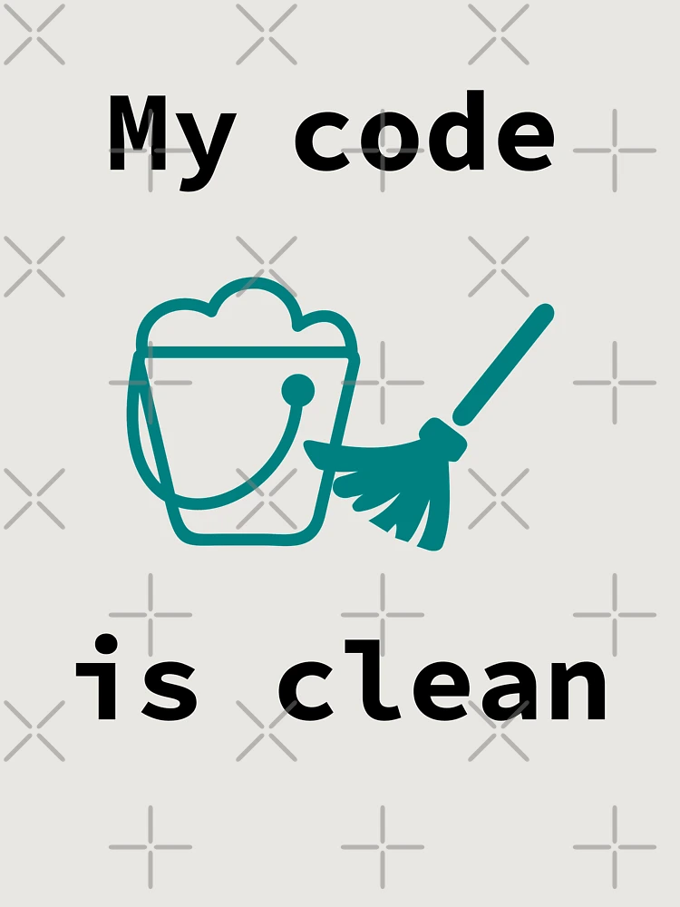 Thumbnail 6 of 6, Premium Oversized Sweatshirt, My Code Is Clean, Clean Code, Source Code, Software Engineer, Computer Science, Programming Humor, Dark Text designed and sold by Max-Wear.
