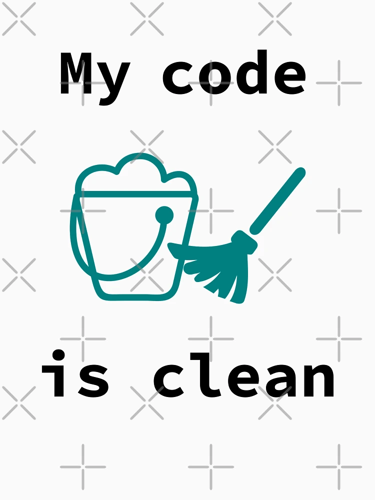 Thumbnail 6 of 6, Pullover Hoodie, My Code Is Clean, Clean Code, Source Code, Software Engineer, Computer Science, Programming Humor, Dark Text designed and sold by Max-Wear.