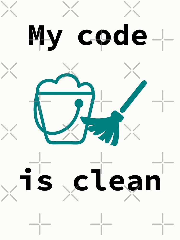 Thumbnail 6 of 6, Pullover Sweatshirt, My Code Is Clean, Clean Code, Source Code, Software Engineer, Computer Science, Programming Humor, Dark Text designed and sold by Max-Wear.