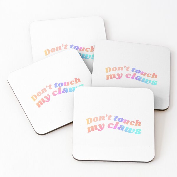 Item preview, Don't touch my claws holographic gradient colours designed and sold by lettersbysid.
