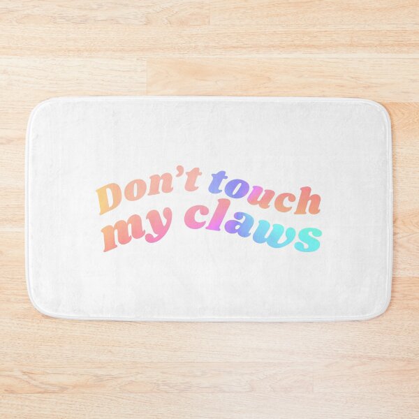 Item preview, Don't touch my claws holographic gradient colours designed and sold by lettersbysid.