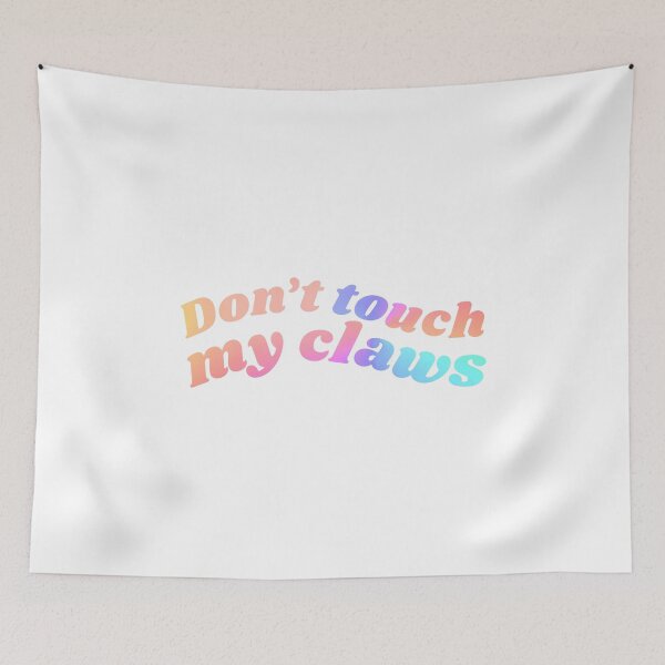 Item preview, Don't touch my claws holographic gradient colours designed and sold by lettersbysid.