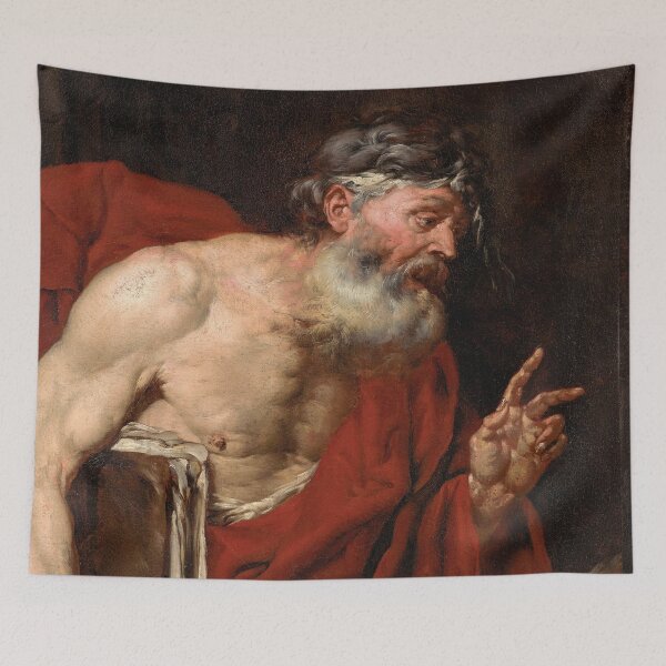 Item preview,  Study of an elder vintage portrait  - giovanni battista langetti designed and sold by Vintage Designs +.