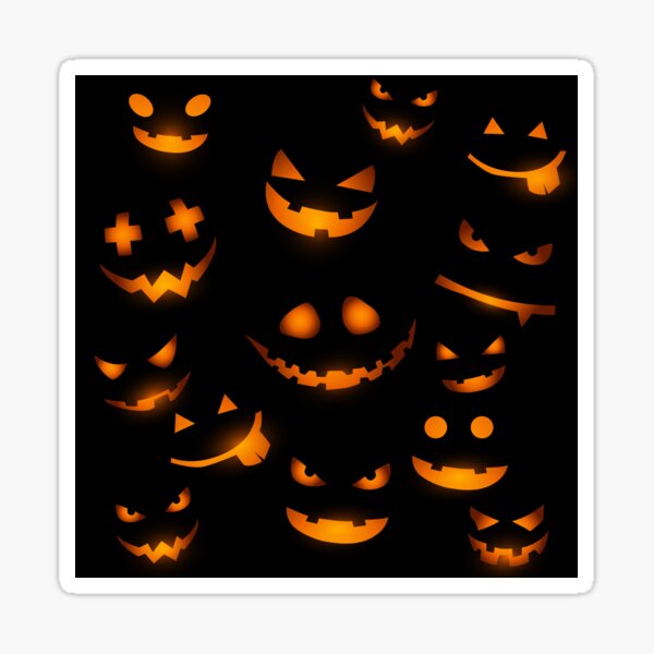 Item preview, HALLOWEEN PUMPKIN FACES designed and sold by venkatesh-.