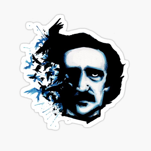 Edgar Allan Poe Crows Sticker